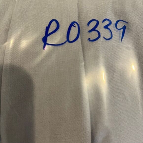 Giorgio Armani Linen Silk Blend Dress Slacks Light Gray Pockets Side Zip Size 42 - Picture 13 of 13